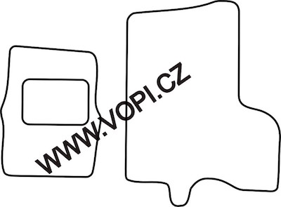 Textil-Autoteppiche Opel Movano 2000 - 2003 Colorfit (3421)